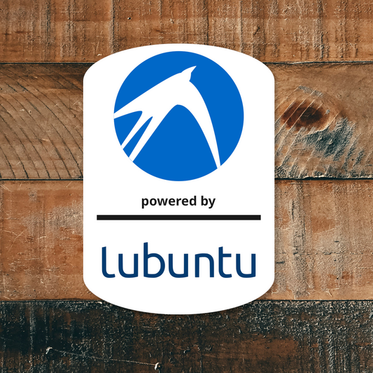 Lubuntu Linux Sticker – Waterproof & UV-Proof Vinyl Laptop, PC Case, and Notebook Decal