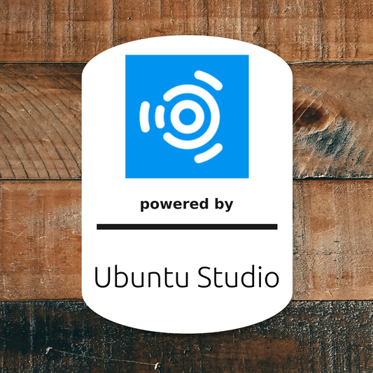 Ubuntu Studio Linux Sticker – Waterproof & UV-Proof Vinyl Laptop, PC Case, and Notebook Decal